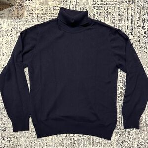 Brooks Brothers Men's Navy Cashmere Turtleneck Sweater NWT